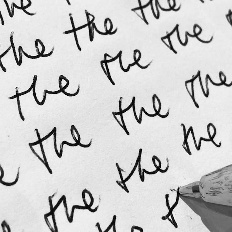Image of paper with the word